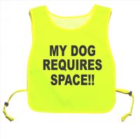 My Dog Requires Space!! Yellow tabard Walking Training 05
