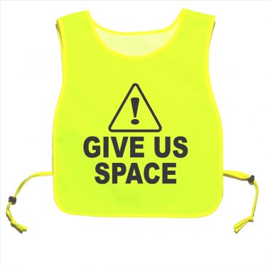 Caution Give Us Space Yellow tabard Walking Training 06