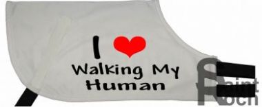 I Love Walking My Human - Greyhound Coat